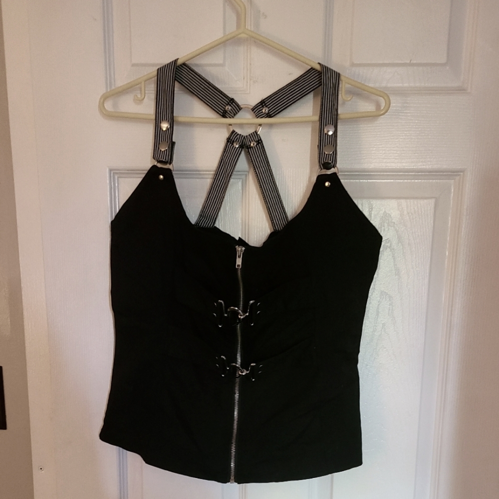 Living Dead Souls strap buckle top